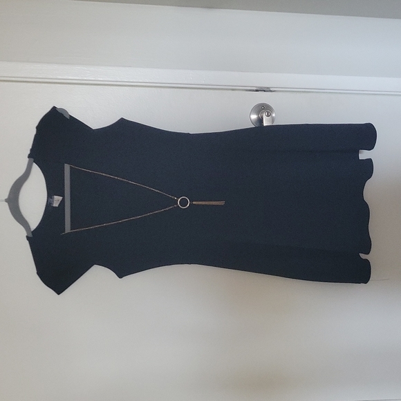 Dynamite Dresses & Skirts - Dynamite fit and flare black dress with removable chain in size medium